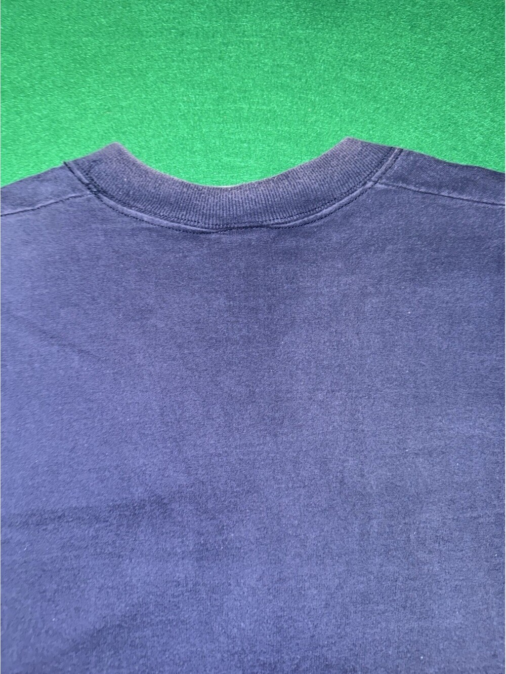 Vintage 80s 90s Wilson Athleticwear T Shirt Spellout Navy Blue Made in USA Large - Picture 14 of 16